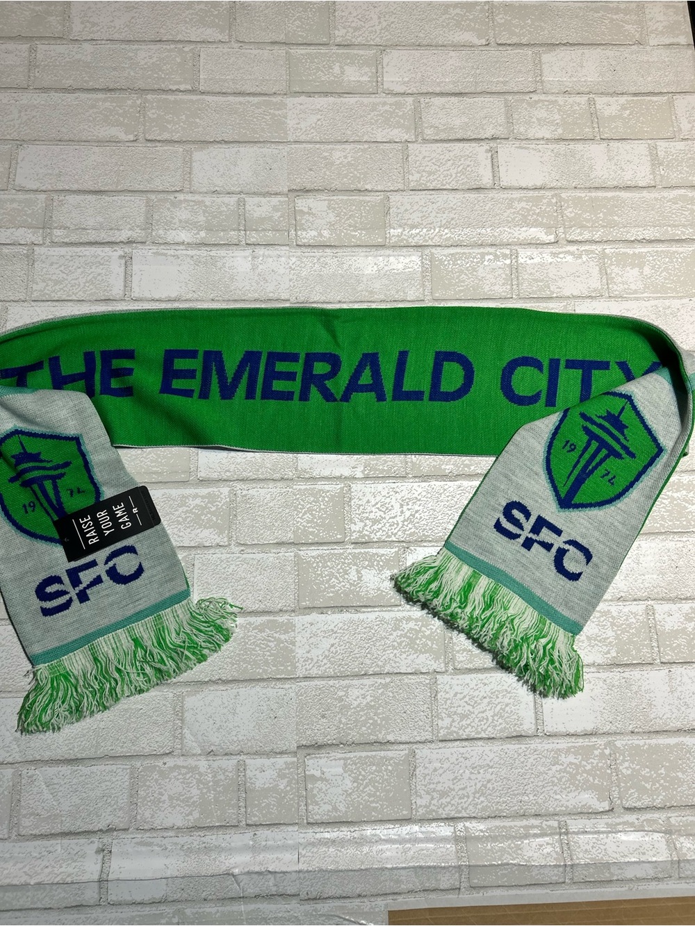 Seattle FC 'The Emerald City' Green & Gray Supporter Scarf